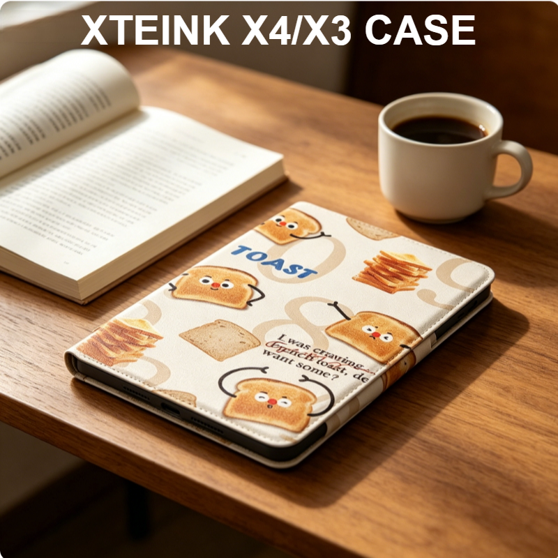 磁気保護ケース XTEINK X3/X4 電子ブックリーダー傷つきにくいかわいい漫画パターンフォリオシェルカスタムギフト