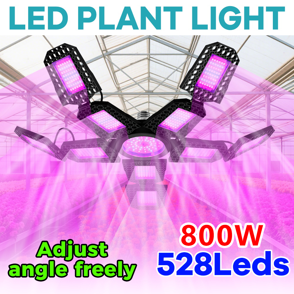 E27 植物成長ライト LED 成長電球フルスペクトル AC100-277V 変形可能な太陽光 UV/IR 温室テント苗育成ライト