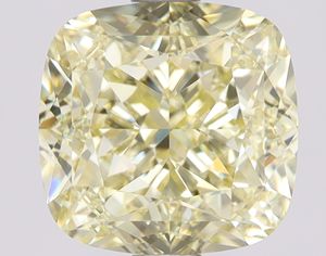 ダイヤモンドジュエリーの製作認証に使用される、美しいホワイトの天然ダイヤモンド。3.02カラット、ピローカット、100%天然のルースダイヤモンド、EX（エクセレント）の研磨、VG（ベリーグッド）の対称性。