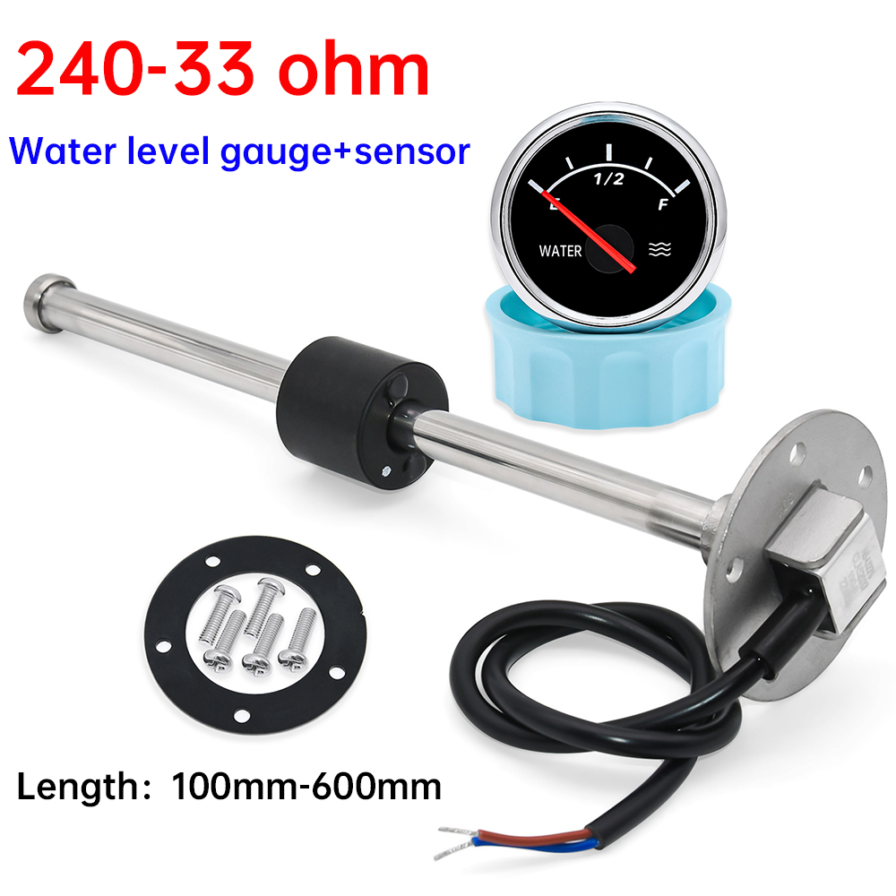 240-33ohm 車の水位計水位計センサー 100 ミリメートル-600 ミリメートル 9-32 V 防水水位インジケータ車のメーターボート車