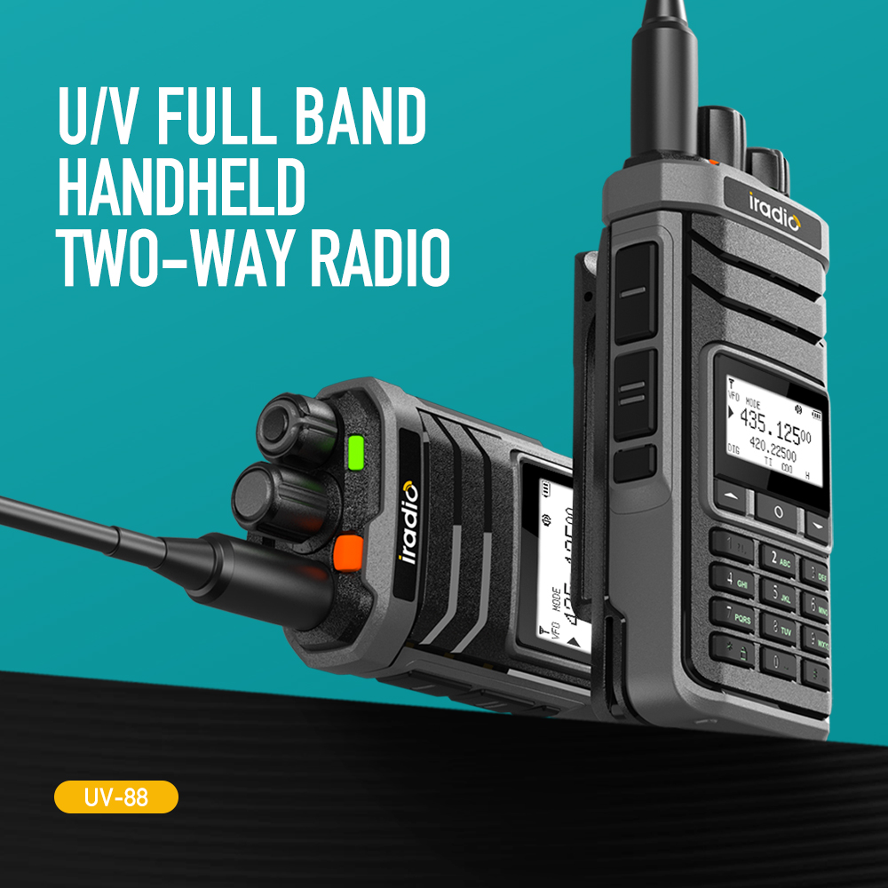 CB ラジオ 27Mhz Iradio UV-88 トランシーバー短波 2.3-26.1Mhz UV88 FM SW MW LW ラジオ マルチバンド Type-C 充電器 1024 チャンネル
