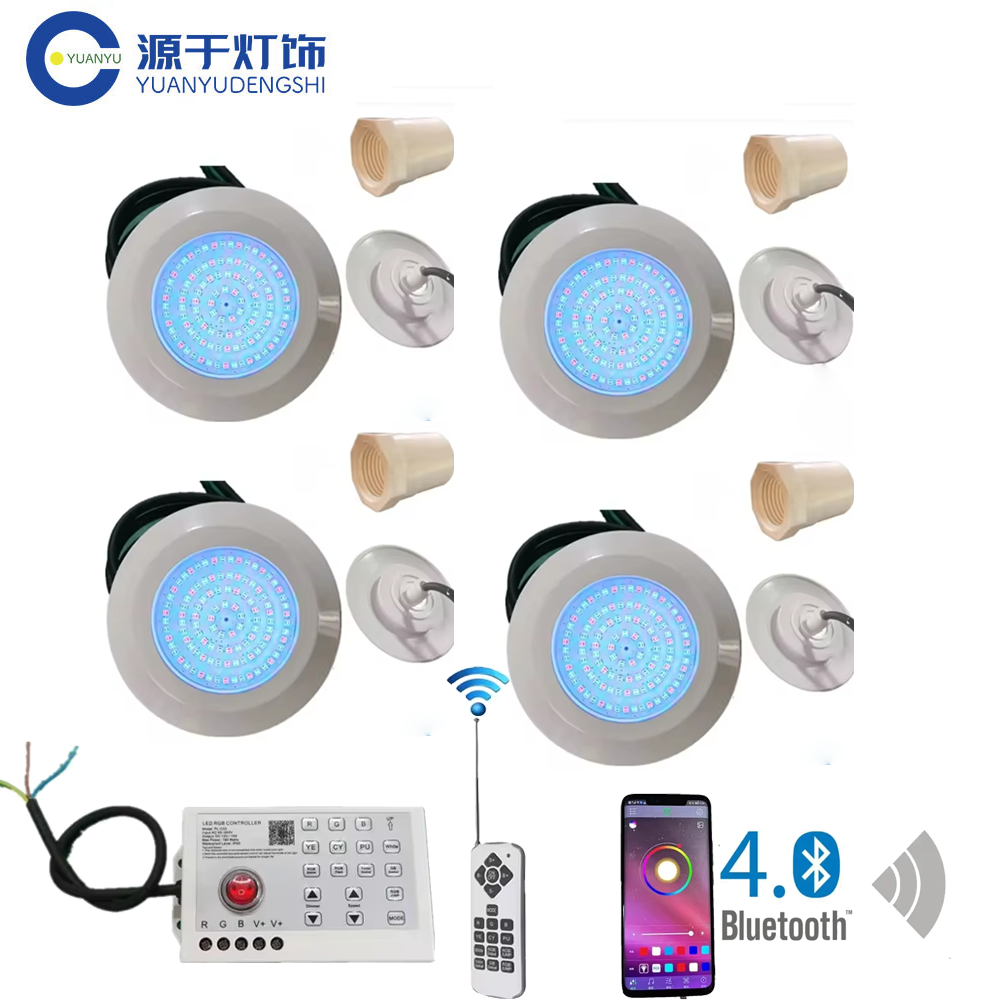 12W DC12V RGB LED Pool Light Bluetooth APP Control Outdoor/Indoor Underwater Light Fountain Landscape Lamp Piscina Luz Spotlight