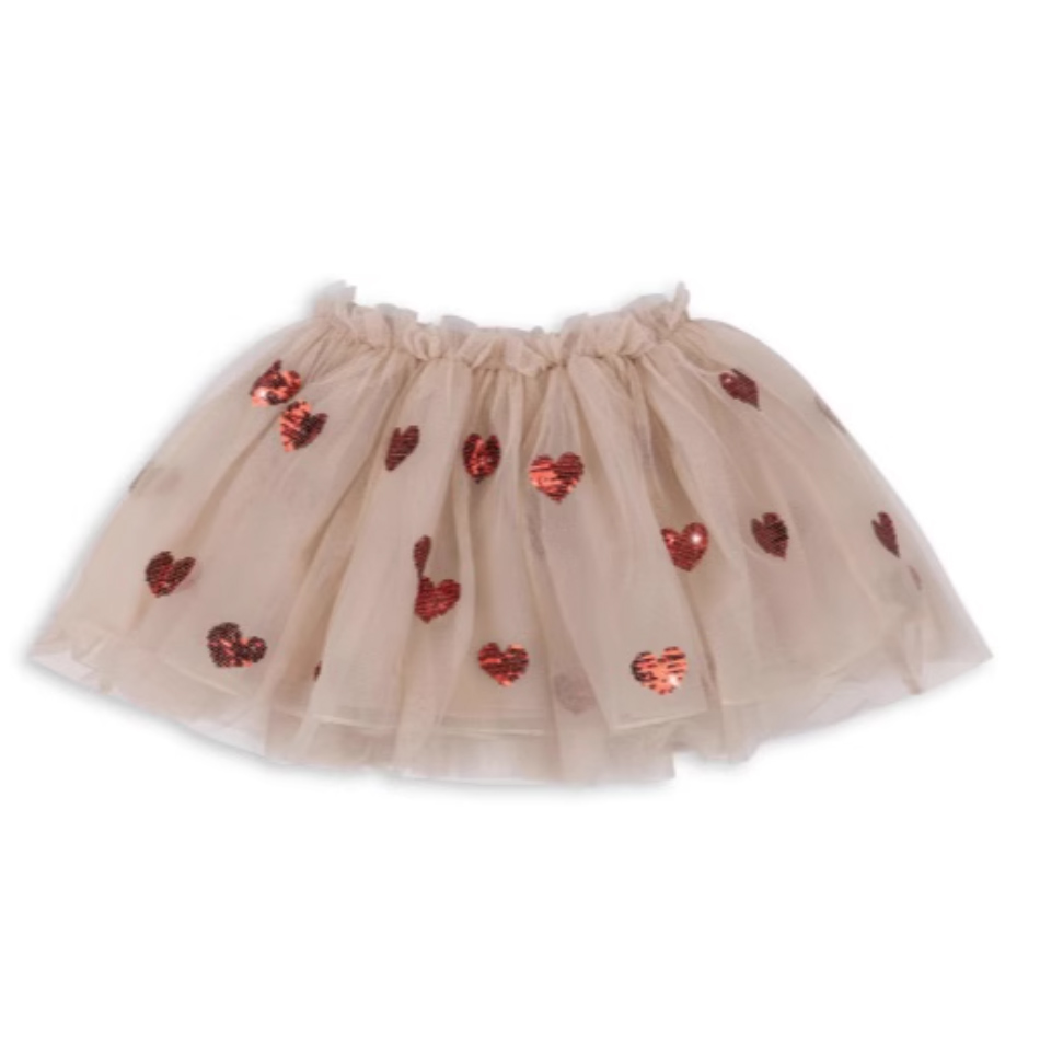 ハイエンドキッズサマーファッションかわいいチュチュスカート女の子用スパンコールハートスカート
