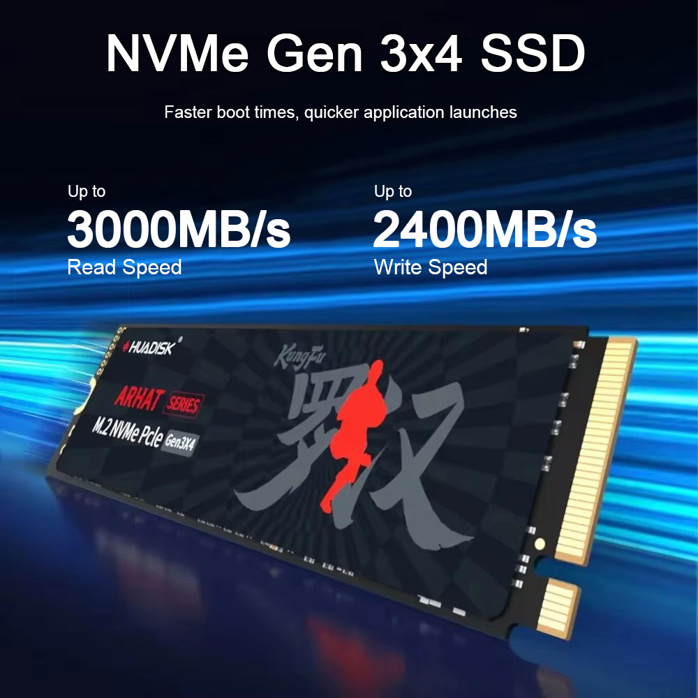 HUADISK M.2 NVMe SSD 128GB 256GB 512GB ハードディスク M2 2280 1TB 2TB PCie Gen3 内蔵ソリッドステートドライブ ラップトップデスクトップ用