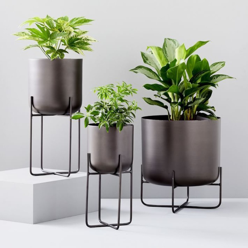 北欧植物棚シンプルなバルコニー装飾植木鉢スタンドリビングルームモダンな植木鉢ラック屋外ガーデン家具