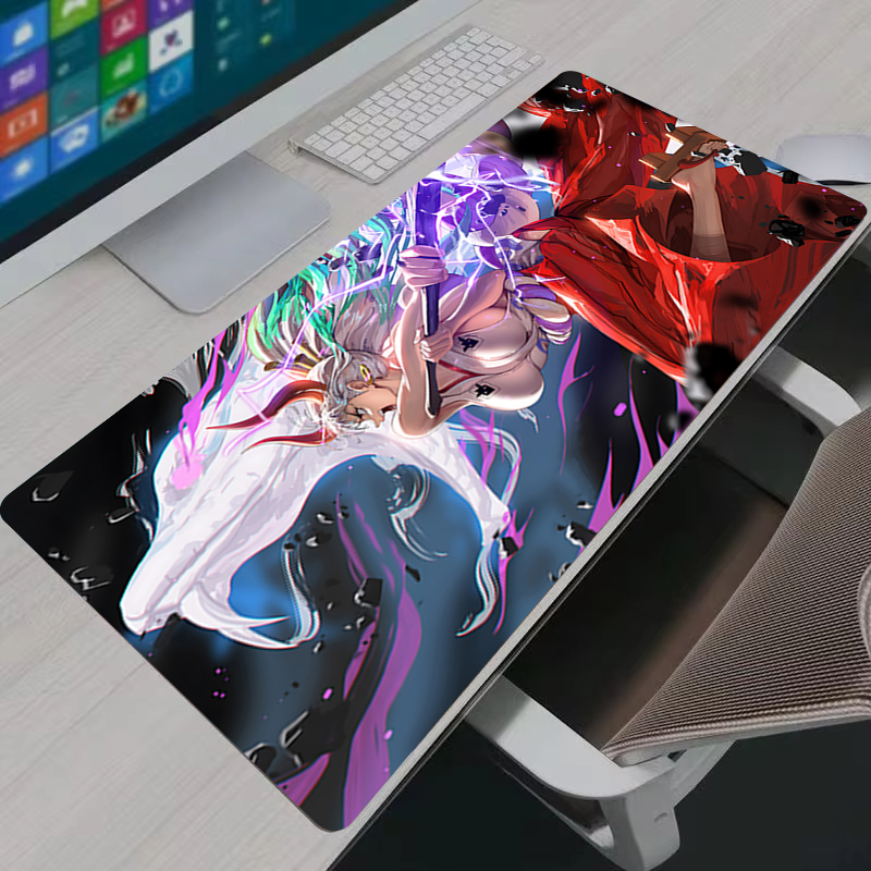 マウスパッド PC ゲーマーワンピースヤマトラップトップゲーマー滑り止めゴムコンピュータカーペットキーボードデスクマット大型マウスパッド青少年ギフト