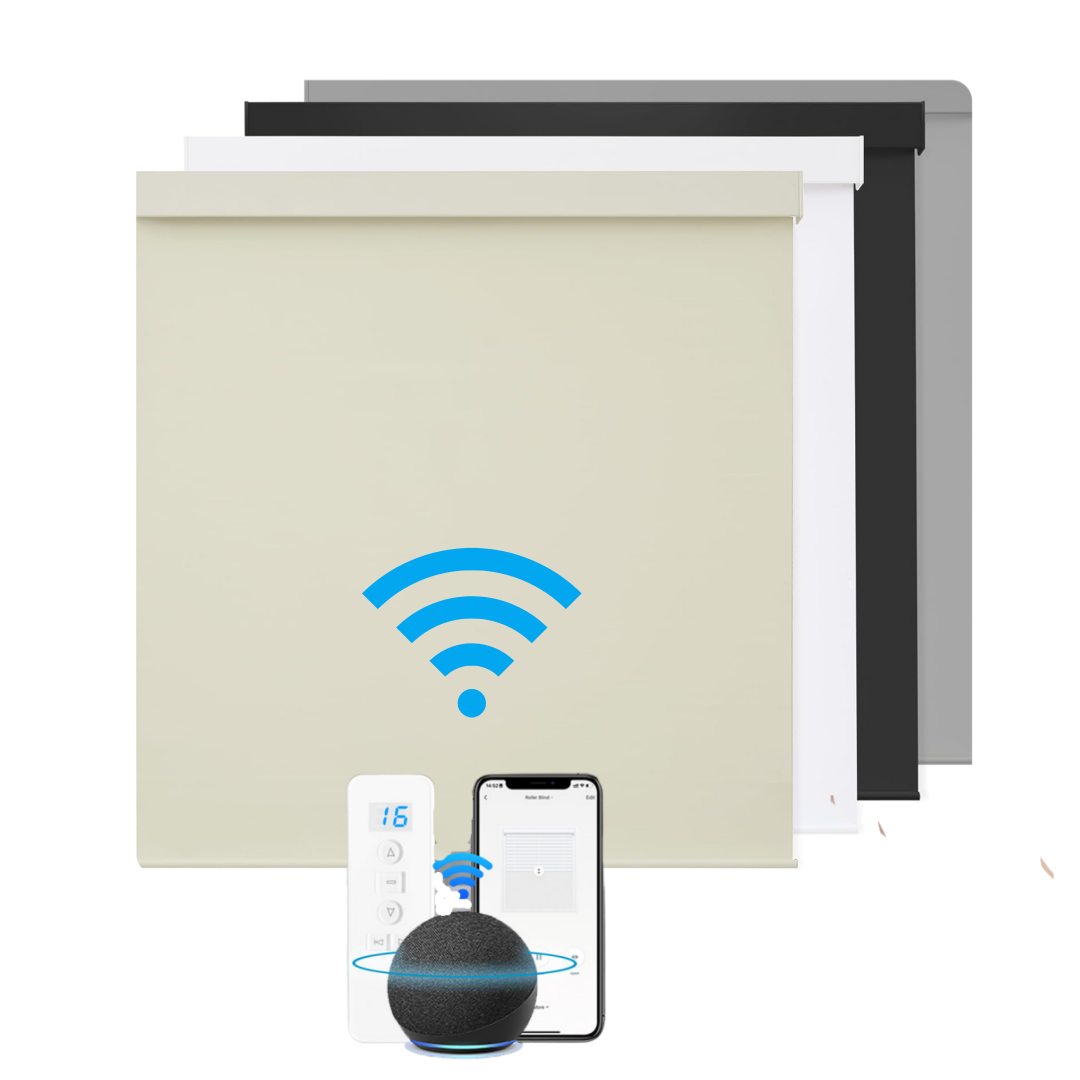 電動/電気モダンなデザインの高品質 Wifi Tuya コントロールローラーブラインド Windows 用