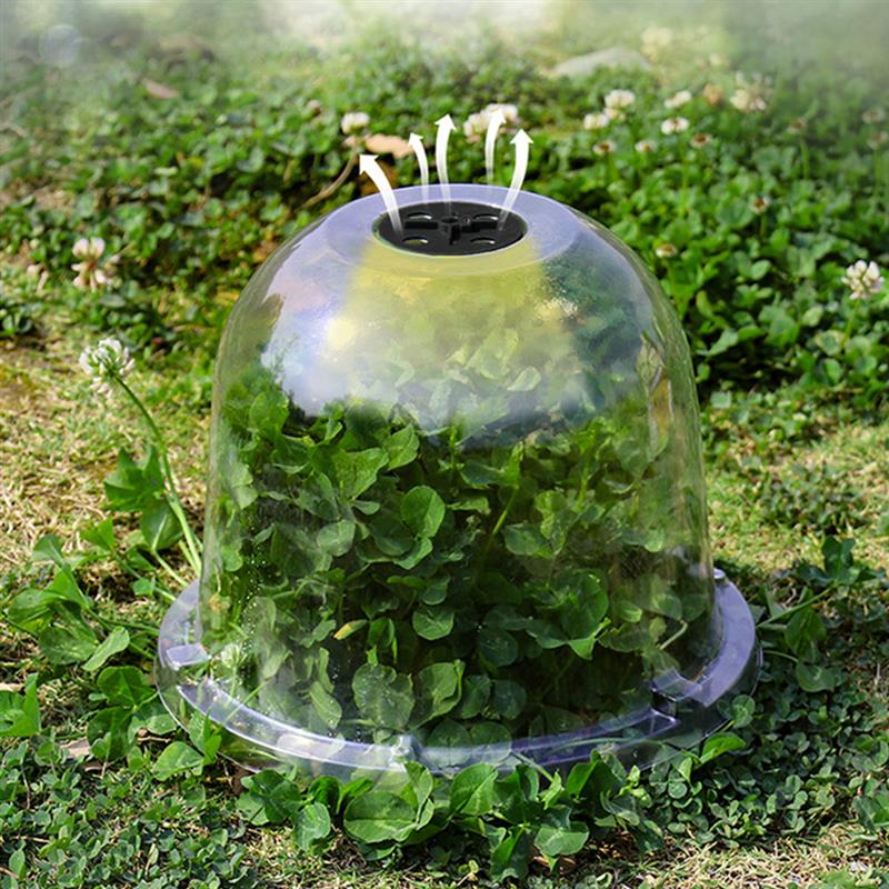 4 個園芸植物ドーム再利用可能な植物カバー透明苗断熱カバー通気性苗カバー大