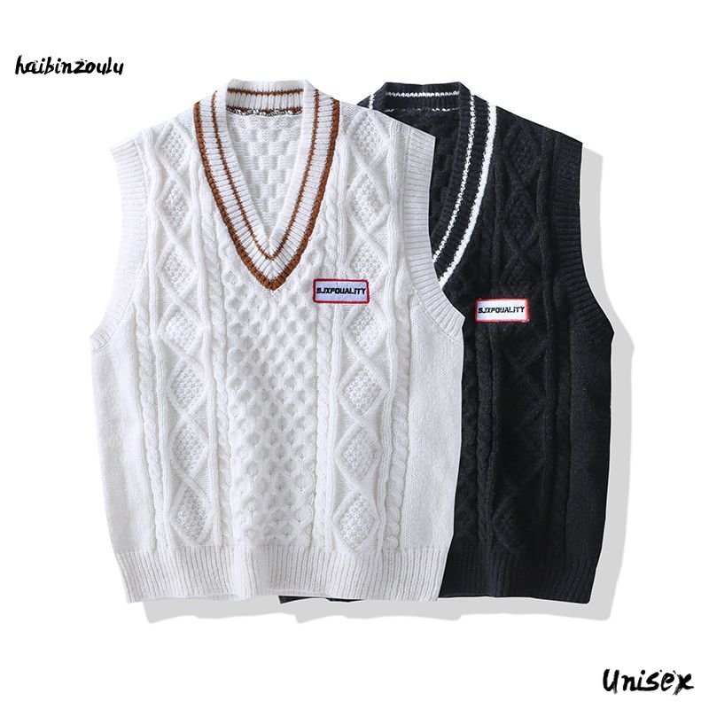 男性ニットセーターベストインセーターベスト韓国のファッション服