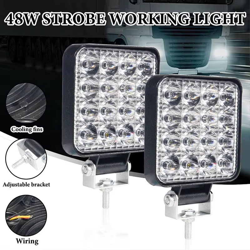 2/4/6 個ミニ LED ワークライトバースポットフラッドポッド 12V 24V 運転フォグランプユニバーサル車のトラック SUV ATV オフロード