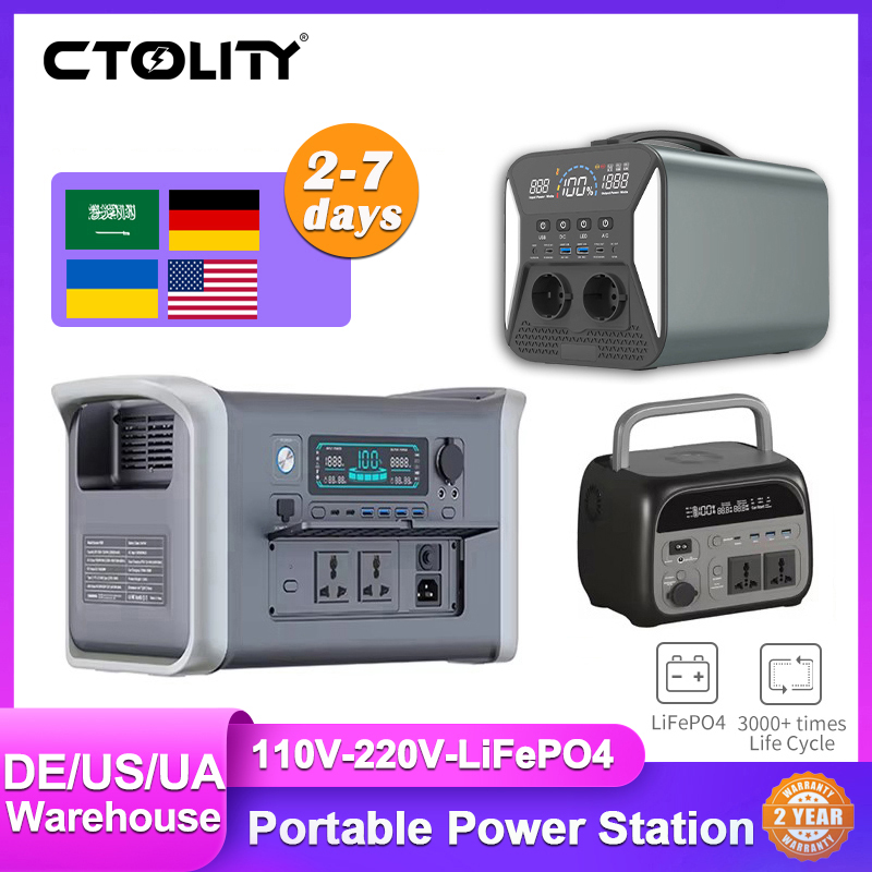 2400 ワット 1800 ワット 500 ワットポータブル発電所 1024wh 345wh Lifepo4 バッテリー強力なパワーバンク太陽光発電機非常用電源