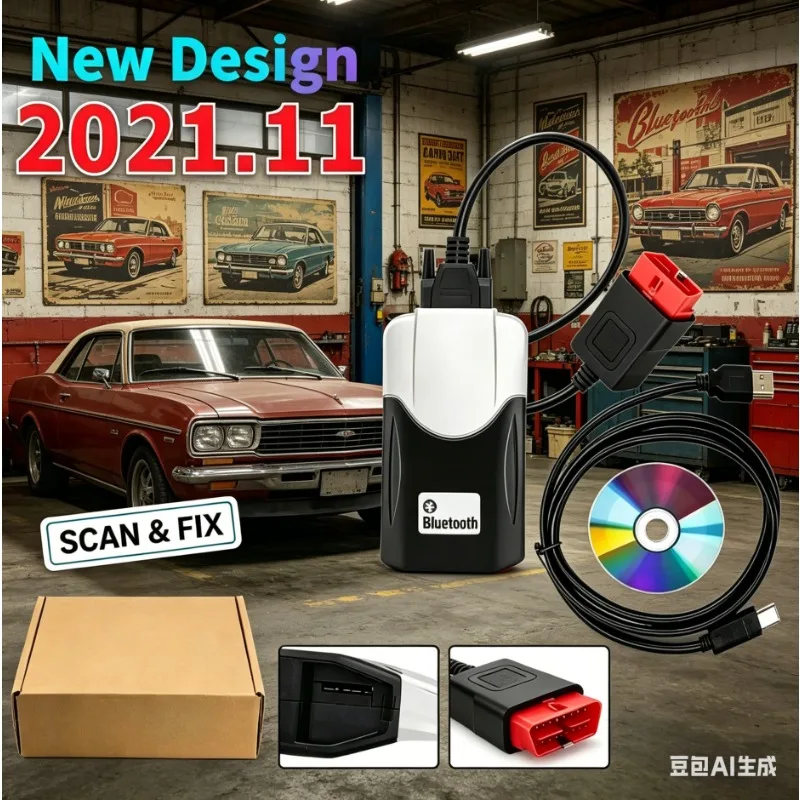 ホットスキャナー 2021.11 Keygen 2020.23 Vd NEW cdd Bluetooth TNESF DELPHIS ORPDC Obd2 自動トラックツール