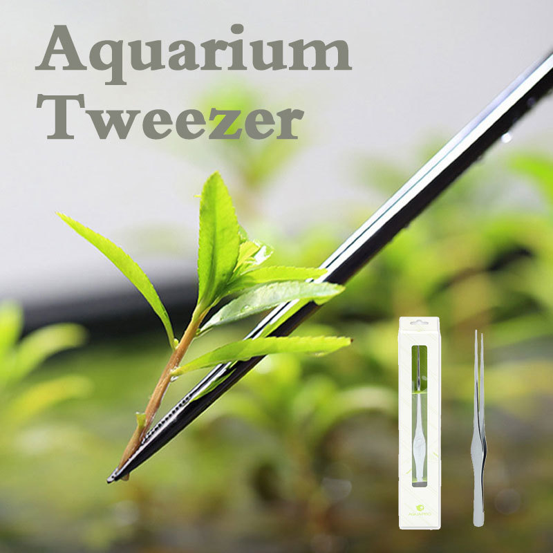 ピンセット水生水族館植物ステンレス鋼ミラー Aquascape ストレートクリップベンドクリーニングツールアクセサリー釣り ADA 品質