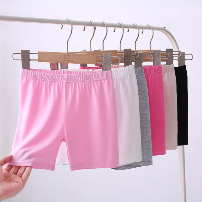 4 個女の子安全パンツパンツモーダルダンスレギンスショーツ子供ソフトパンティー女の子の下着タイツ年齢 3-12 歳