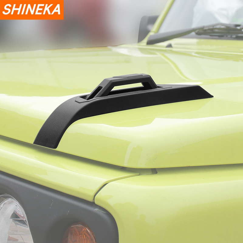 SHINEKA 車のエンジンフード装飾カバースズキジムニー 2019 2020 2021 2022 2023 2024 2025 アップ外装アクセサリー