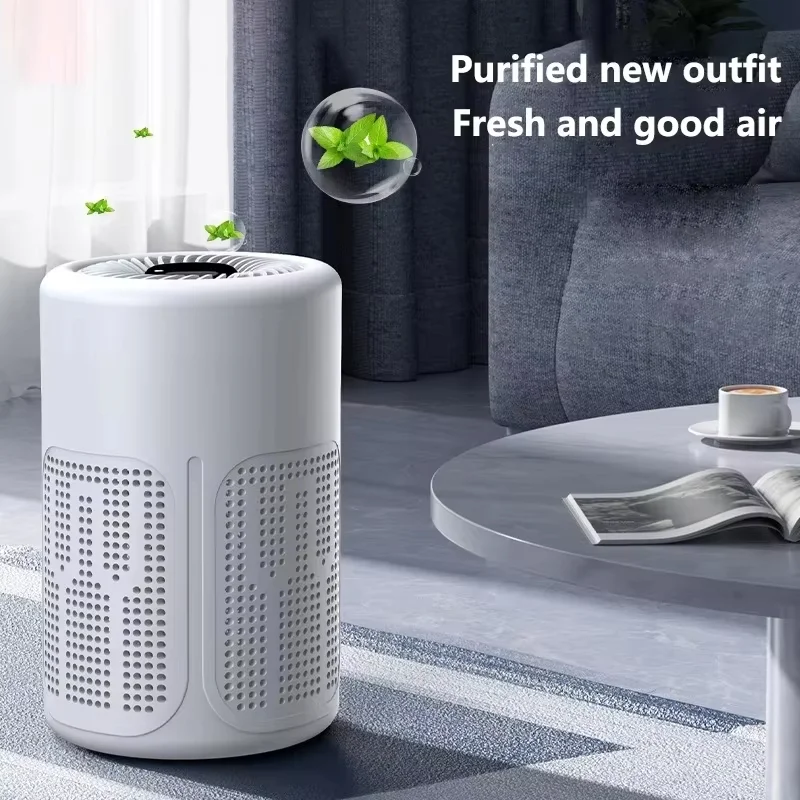 ポータブルデスクトップ空気清浄機、マイナスイオン技術を備えたHepaフィルターがホルムアルデヒドの臭い、煙、粉塵粒子を除去します。
