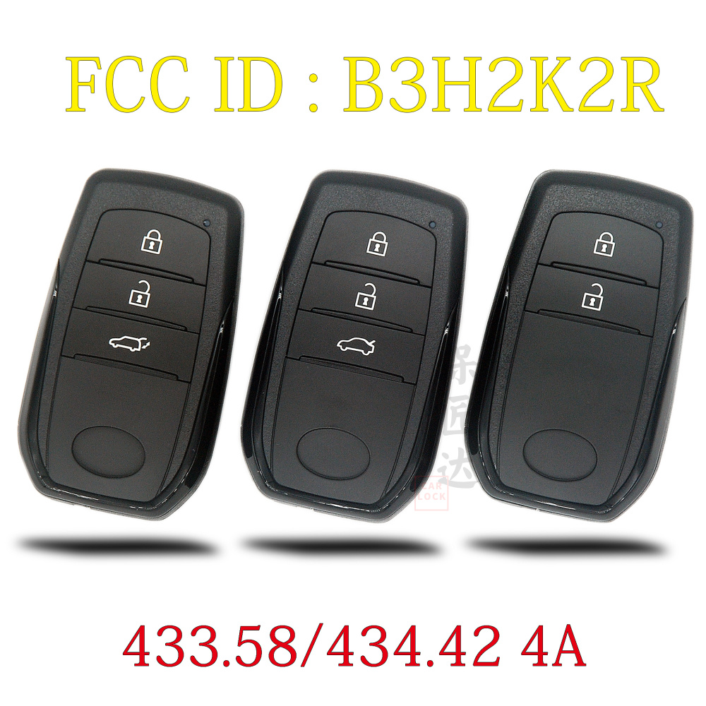 BaoJiangDd トヨタ 2023 ヤリス クロス カローラ クロス カムリ 2024 リモートキー FCC ID : B3H2K2R 433/434MHZ ID4A
