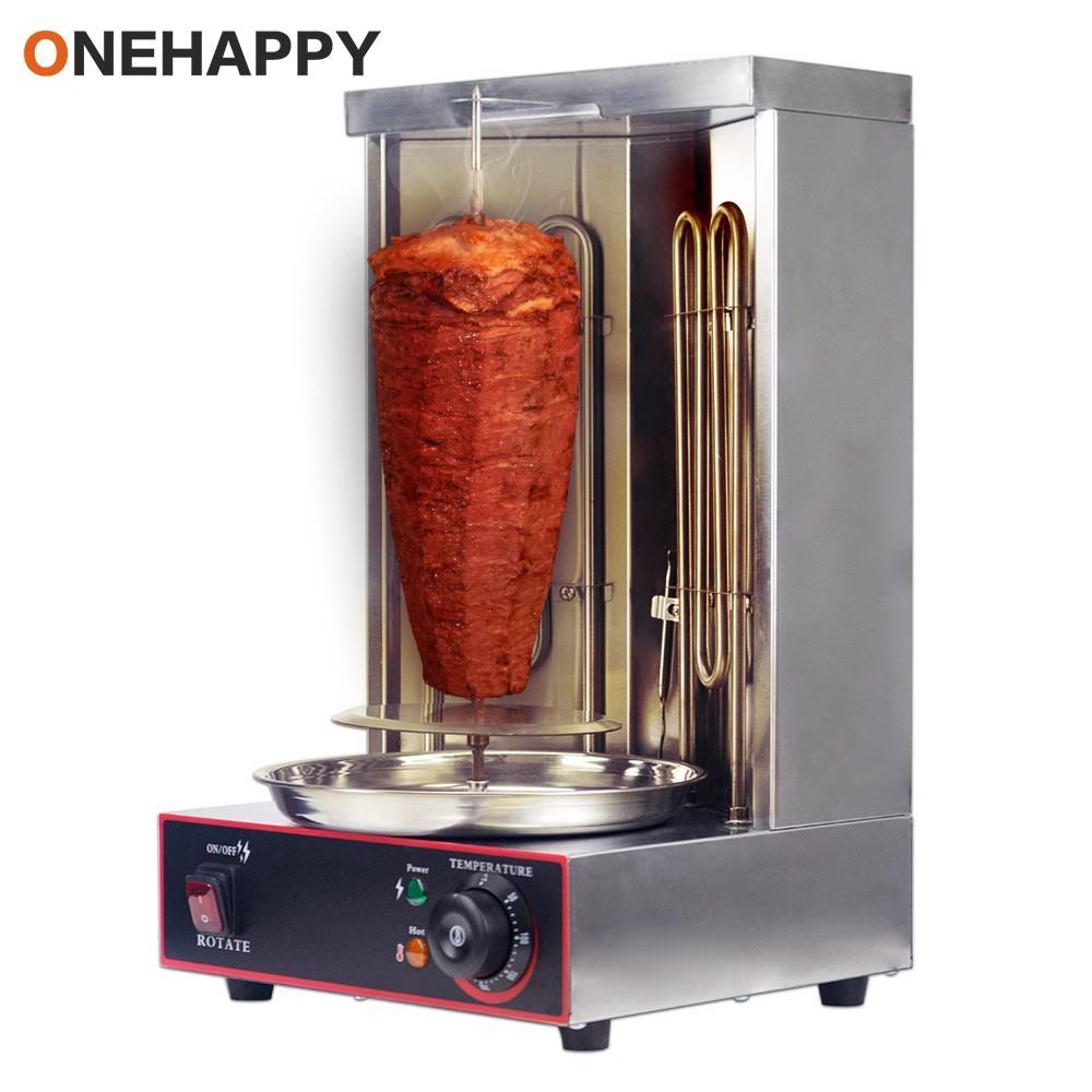 Onehappy 商業家庭用電気ケバブグリル shawarma マシン自動回転グリル加熱管