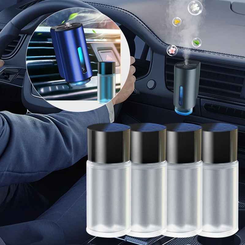 3 個エッセンシャルオイルを詰め替えるために使用電気自動車アロマディフューザー加湿器フレグランスアロマセラピー詰め替えキット車のアロマオイル