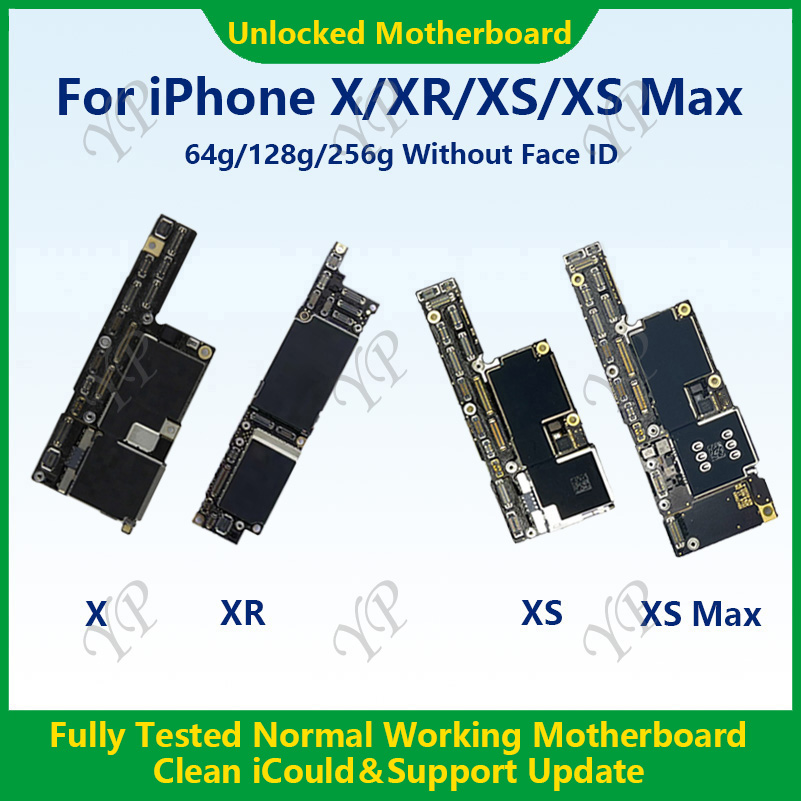完全にテスト済み、iPhone XS Max用の100%動作するメインボード、iCloudをクリーンアップし、XRマザーボードのロックを解除、修理サポートアップデートなし