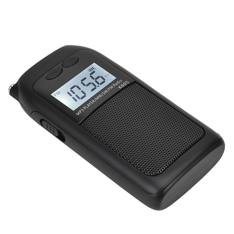B68C ポータブルラジオポケット FM AM SW MW MP3 プレーヤーステレオデジタル受信機 LCD スクリーン高感度スピーカーアンテナ