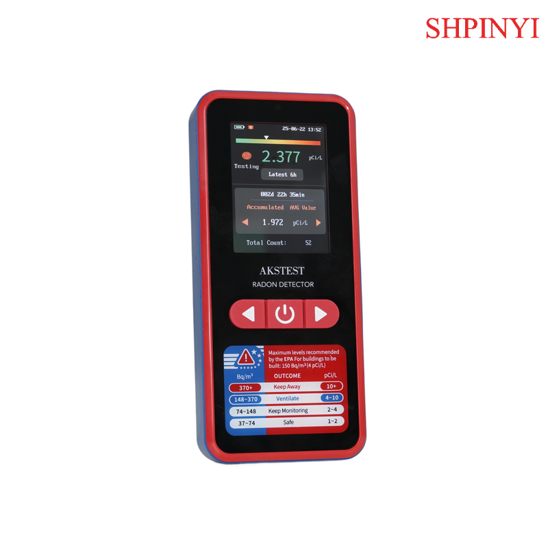 Radon  Detector  OEM Smart Air Quality Radon Semiconductor Monitor Sensors Pulsed  Alpha Spectrometry Detector
