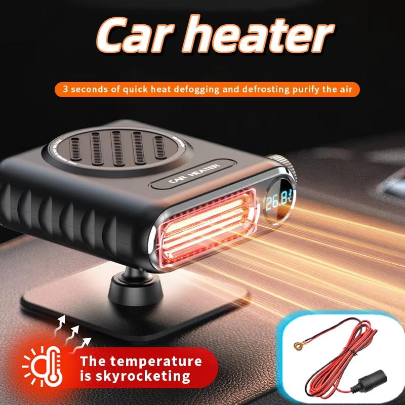 12v/24v デジタルディスプレイ 150W カーヒーター 霜取り用の 2 ギア速度調整 暖房用空気浄化 2026