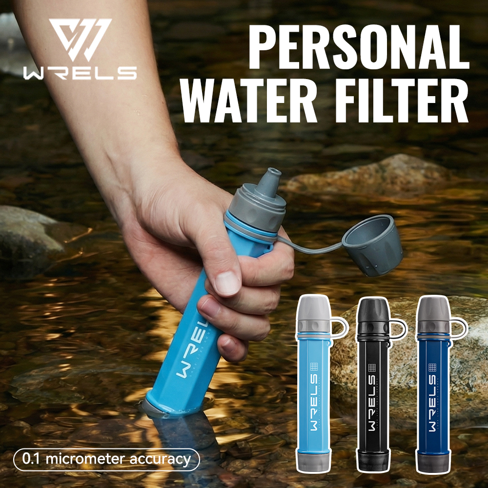WRELS 屋外ポータブル浄水フィルターキャンプハイキング緊急救命サバイバルフィルター高品質浄化フィルター
