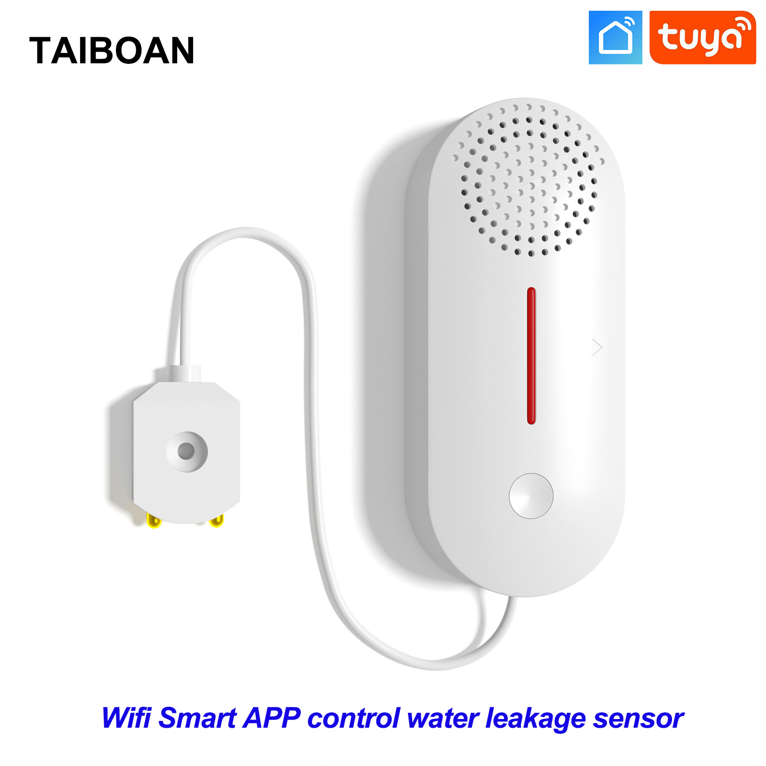 TAIBOAN スマート WiFi 漏水センサー水オーバーフローレベル検出器セキュリティサウンド警報システム洪水漏水センサー APP 制御