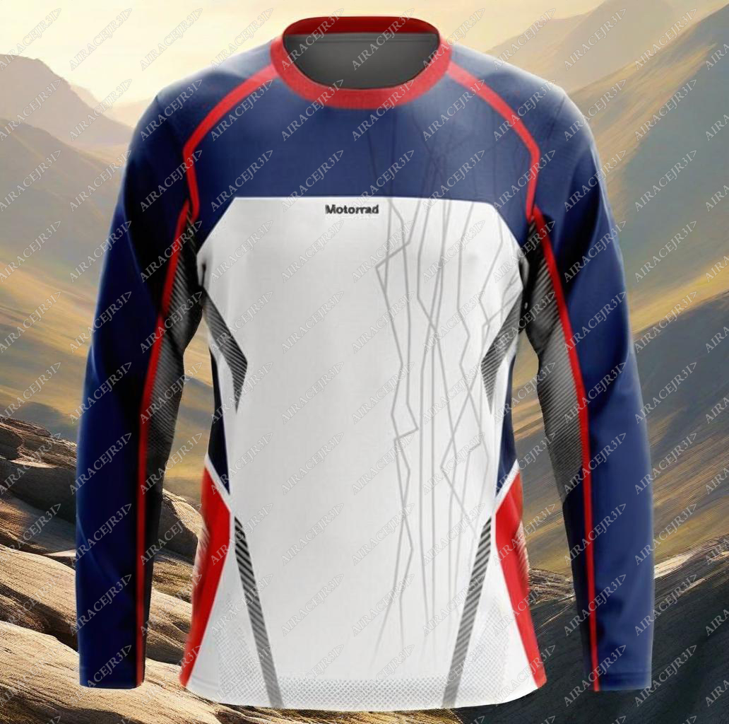 Bmw Motorrad 長袖 Tシャツモータースポーツレーシングオートバイ乗馬旅行速乾性メンズ白夏抗 UV ジャージ