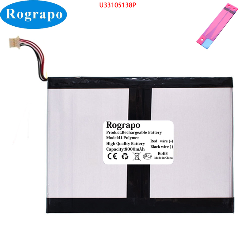 新品 3.7V 8000mAh U33105138P Mediacom SmartPad タブレットPC用バッテリー