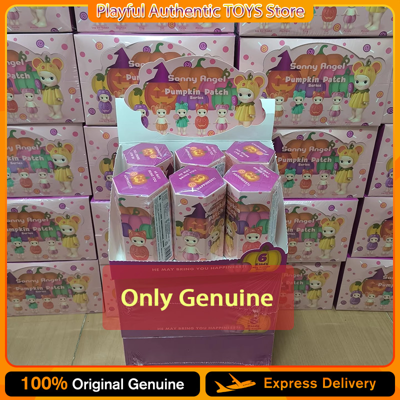 100% 本物のソニーエンジェルカボチャパッチシリーズミステリーブラインドボックス飾り人形玩具ミニフィギュアモデル装飾コレクションギフト