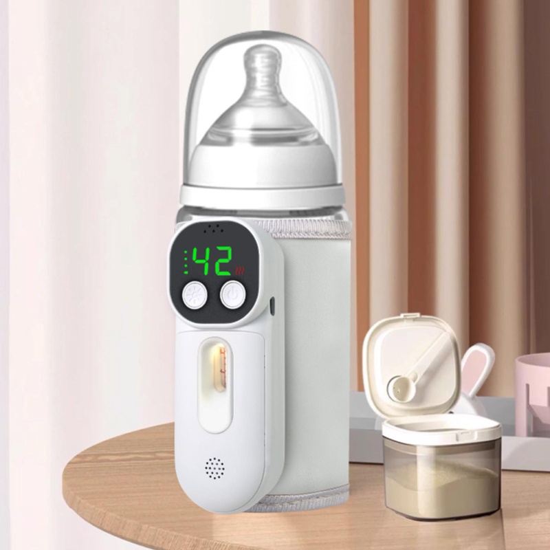ポータブル USB 哺乳瓶ウォーマー 18 ワットコードレストラベルミルクヒーター断熱スリーブ一定温度