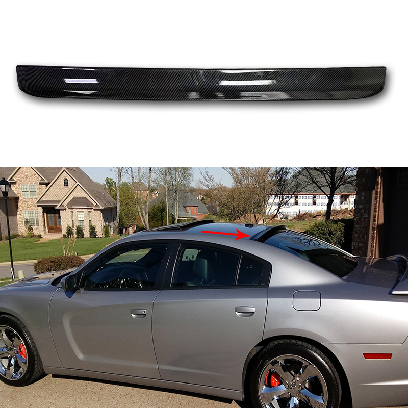 2015 2016 2017 2018 2019 ダッジチャレンジャーチャージャー SRT SXT R/T 追求リアウイングウィンドウルーフスポイラーリップ ABS ボディキットによる