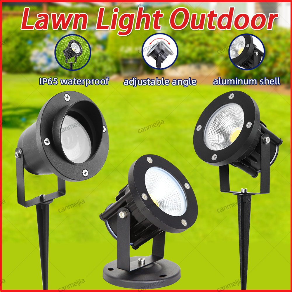 屋外 LED 芝生ライト GU10 交換可能な電球 85-265V 経路ランプ防水ガーデンパティオランプ風景スポットライト歩道庭