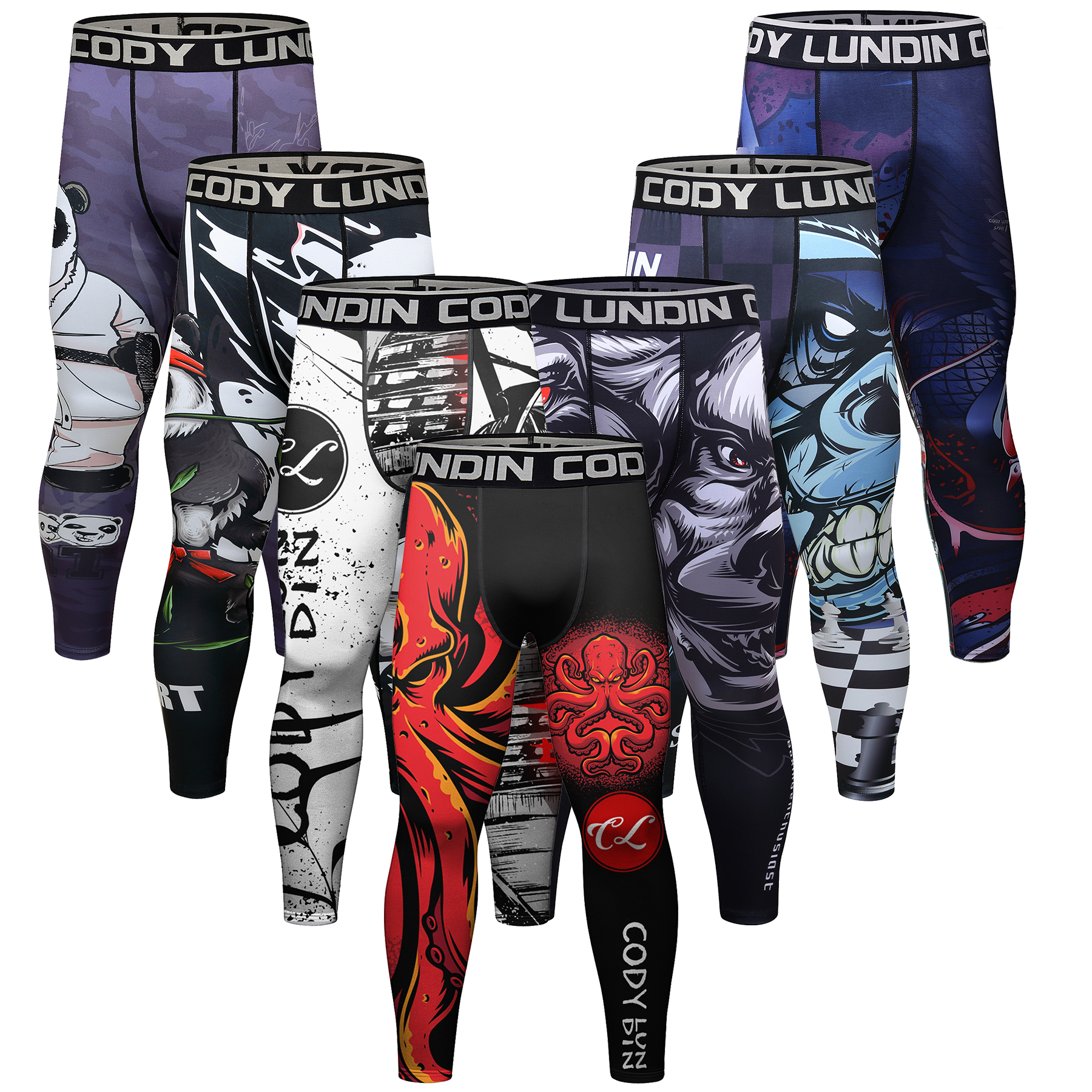 Cody メンズ 速乾クール圧縮 Bjj ムエタイ タイツ レギンス高品質ウエストバンド スウェットパンツ グラップリング ジム パンツ