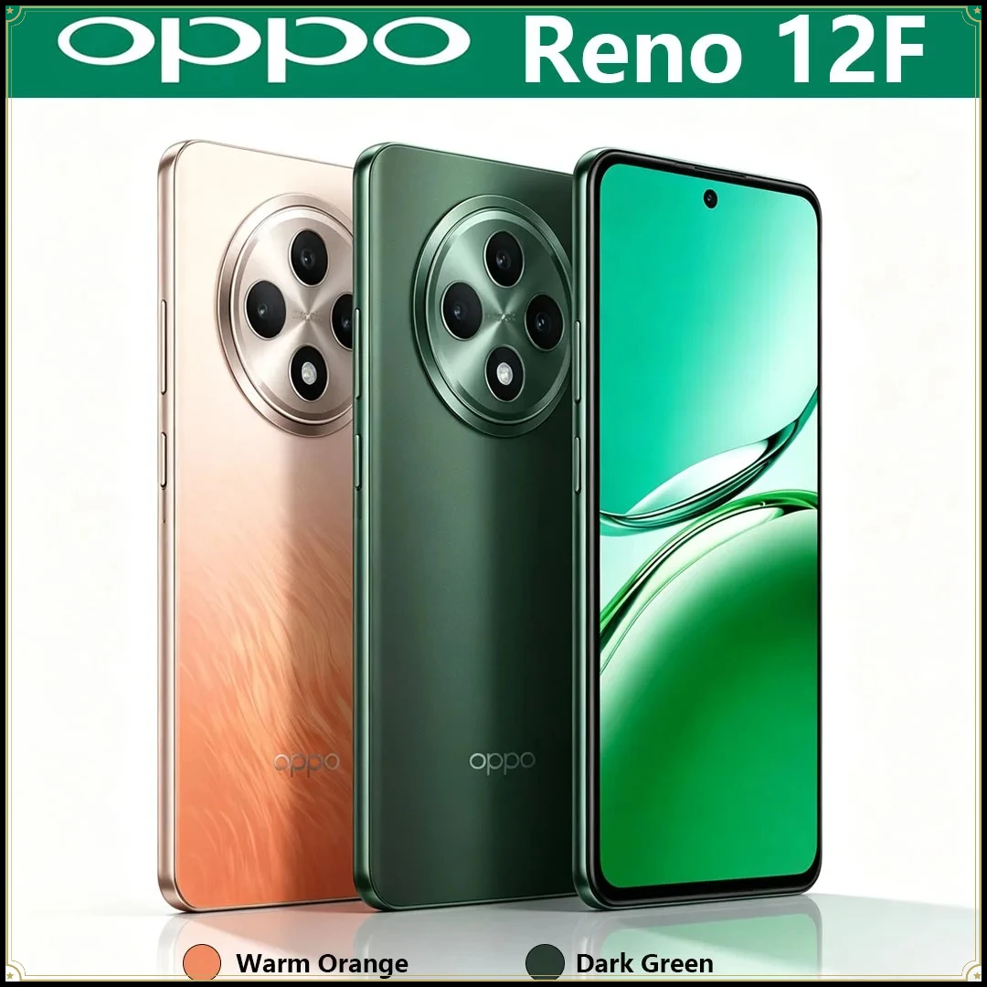 OPPO Reno 12F スマートフォン 6.7 インチ HD ディスプレイ 5000mAh バッテリー 48MP デュアルカメラ高速充電 Android 携帯電話ロック解除グローバル