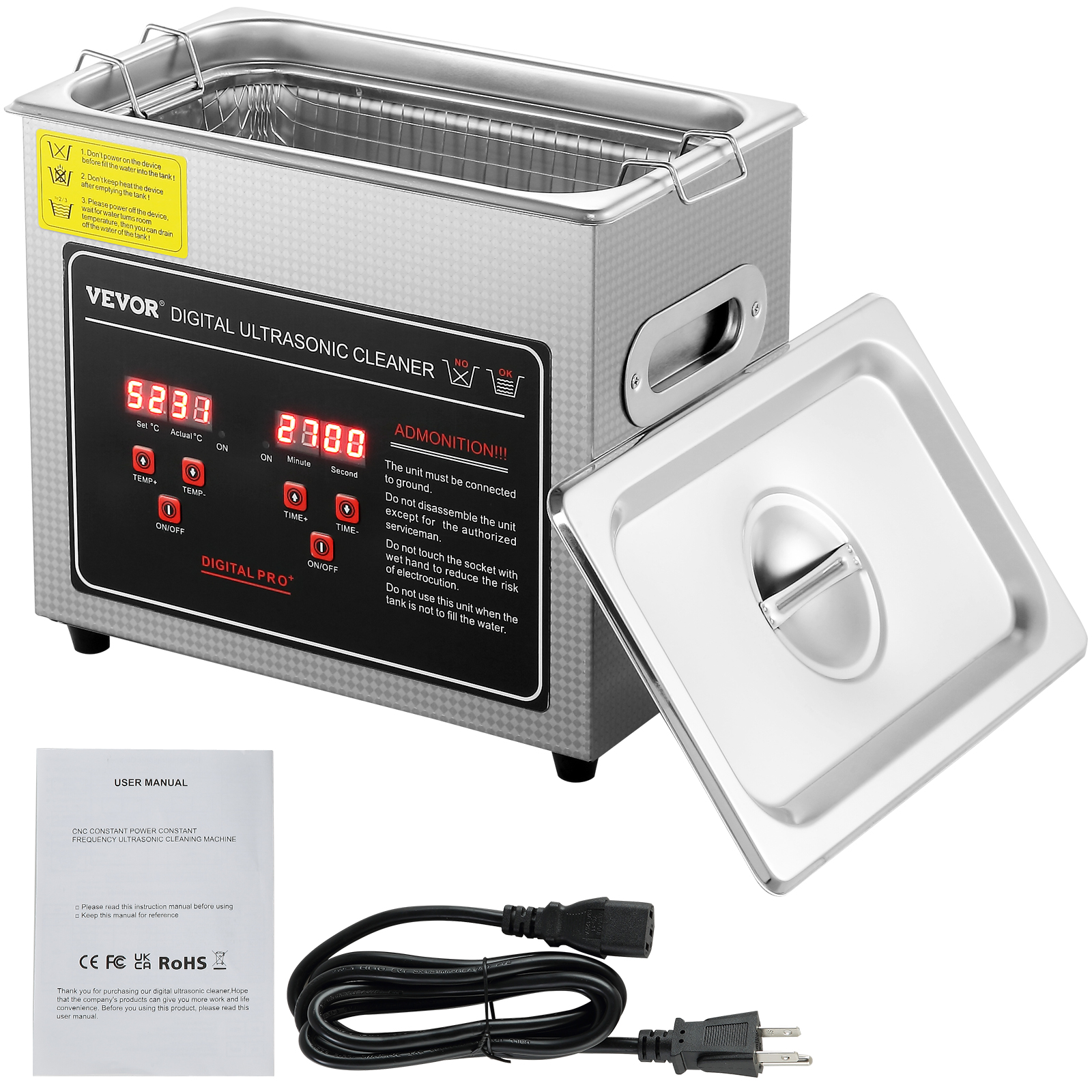 SucceBuy 2L 3L 6L 10L 22L 30L 超音波クリーナーステンレス鋼ポータブルクリーニング洗濯機超音波家電