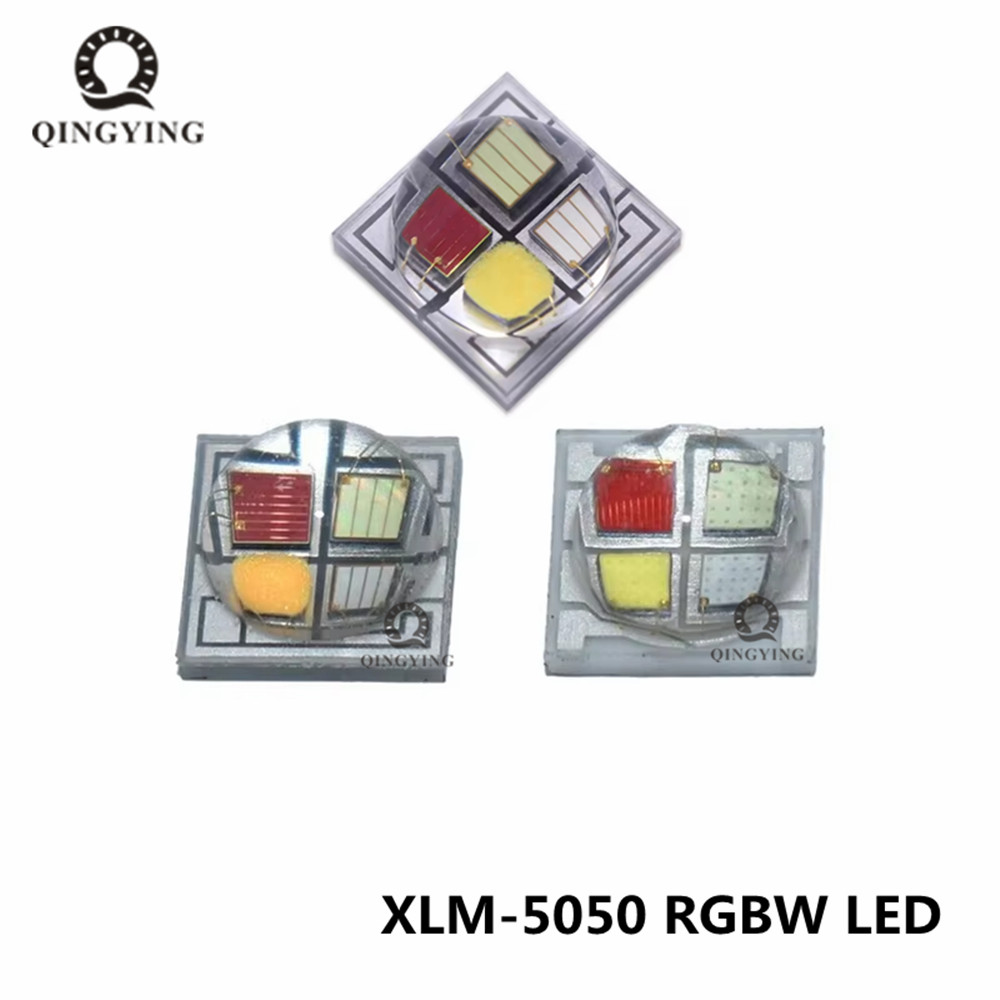 10-100 個 LED RGBW 5050 チップ SMD RGBWW 10 ワット 12 ワット 4 チップダイオードビーズステージ懐中電灯車自転車ランプヘッドライトセラミック基板