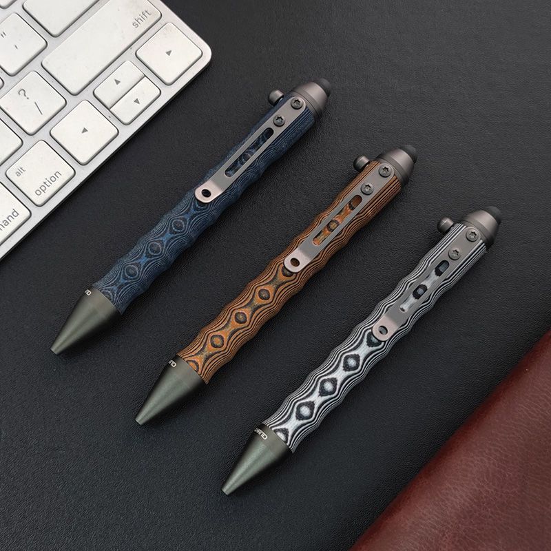 屋外ポータブル EDC ヴィンテージボルトステンレス鋼自己防衛戦術ペンツール