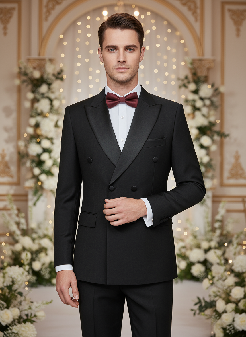 高品質の結婚式の新郎ドレスメンズイブニングドレススリムフィットレジャースーツブレザーエレガントな男のスーツ