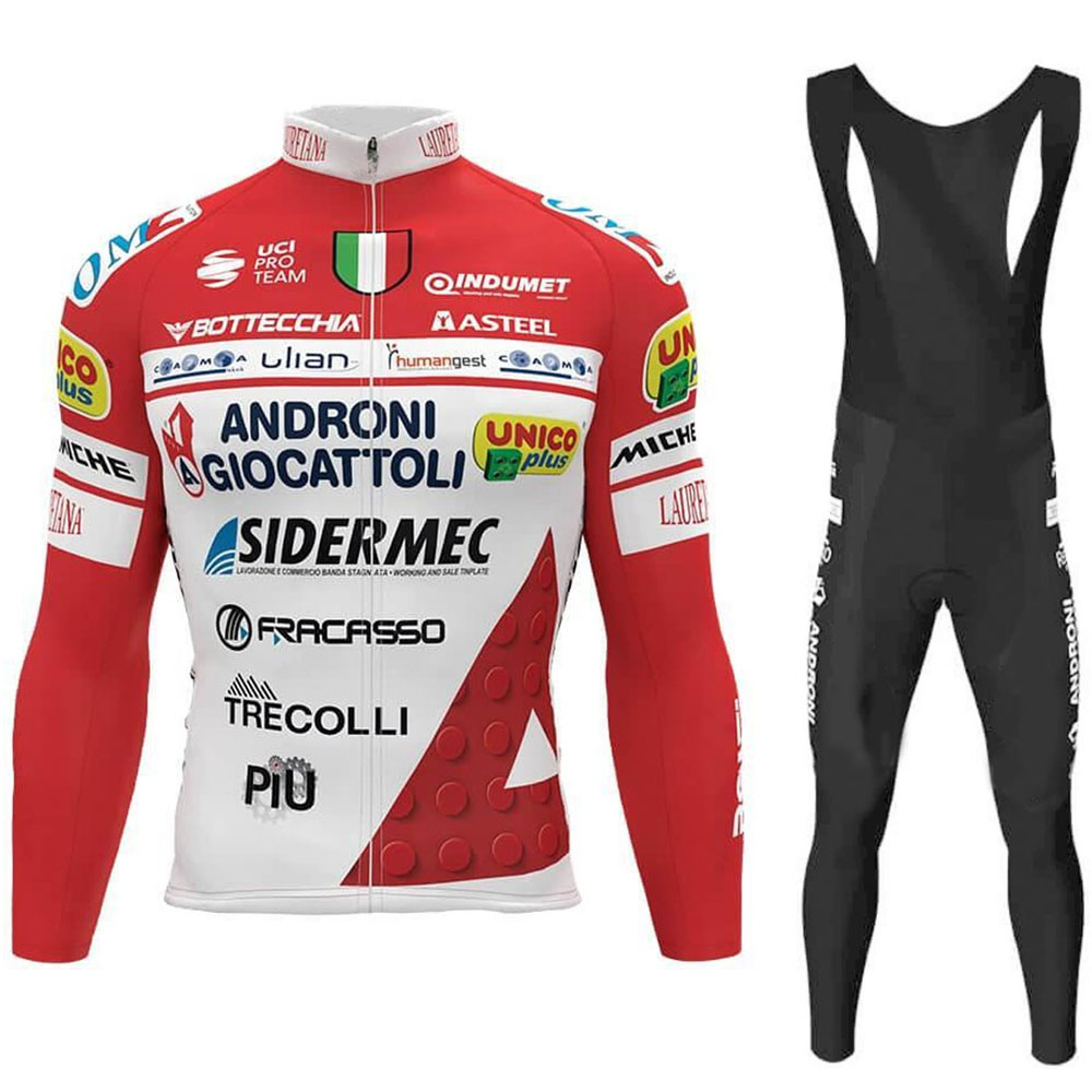 春秋アンドローニサイクリングサイクリングジャージセット長袖 2020 イタリアツアーサイクリング服男性ロードバイクスーツ Mtb パンツ着用