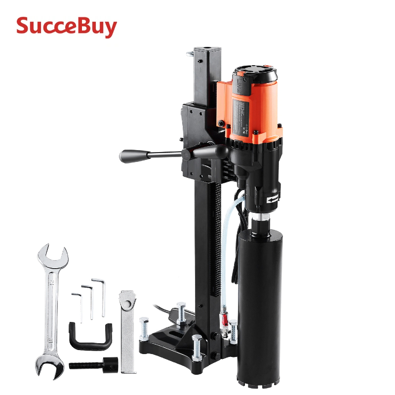 SucceBuy 3200 ワット 750RPM ウェット/ドライダイヤモンドコアドリルマシンコンクリートドリルリグスタンド産業用湿式電気コアドリルマシン