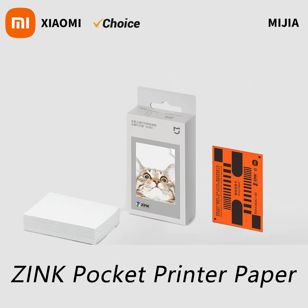 Xiaomi ZINK Pocket Printer Paper Self-adhesive Photo Print 50/100/150/200 Sheets Xiaomi 3inch Mini Printer Papers