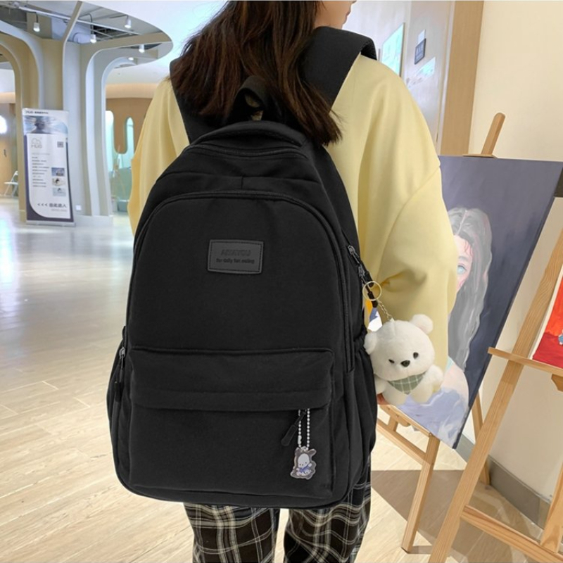 ファッショナブルな大容量のカレッジバックパック、男性と女性用、トレンディなラップトップバックパック、クールでキュートな女の子の旅行バックパック