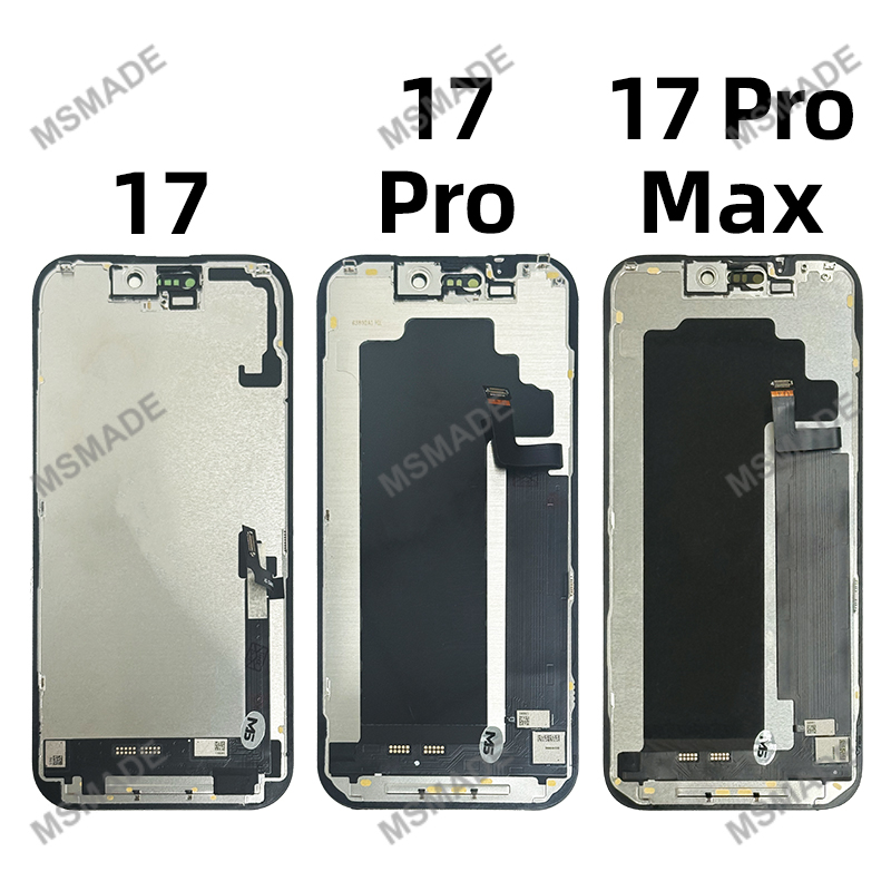 MSMADE OLED LCD Display For iPhone 17 17Pro 17 ProMax 16ProMax Digitizer 15 15plus 15PM Display 14 14ProMax With 3D Touch Screen