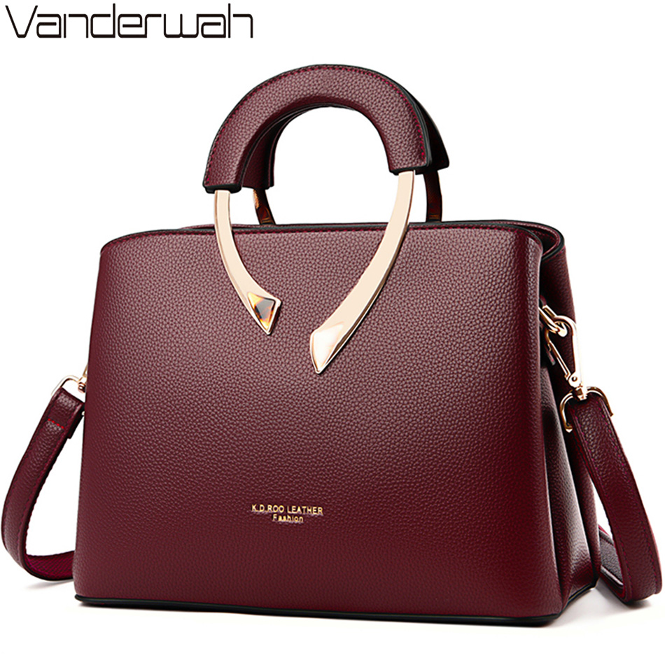 本 VANDERWAH 高品質の革カジュアルトート高級ハンドバッグの女性のバッグデザイナーショルダークロスボディバッグ女性のための 2024