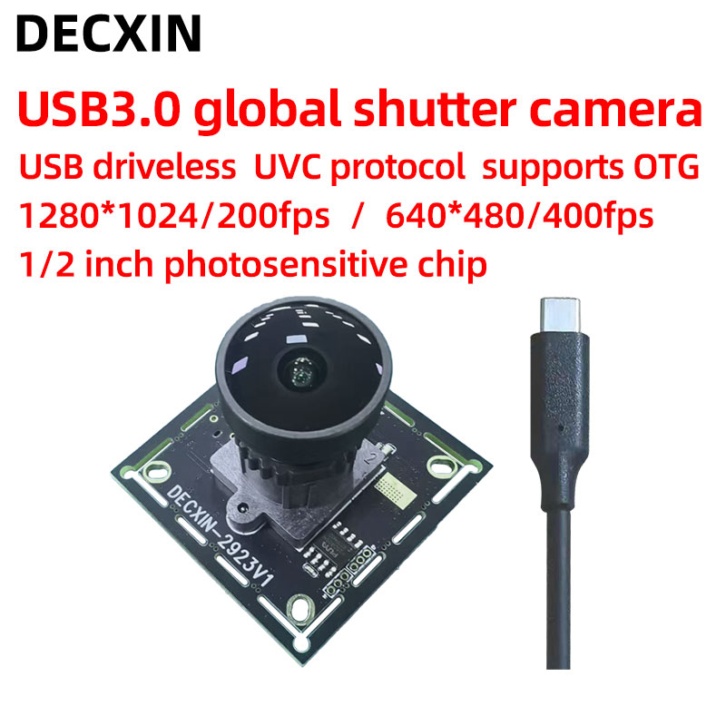 USB3.0 グローバルシャッター産業用カメラ 1.3 MP HD カメラモジュール 400fps 運転不要の高速移動キャプチャ。