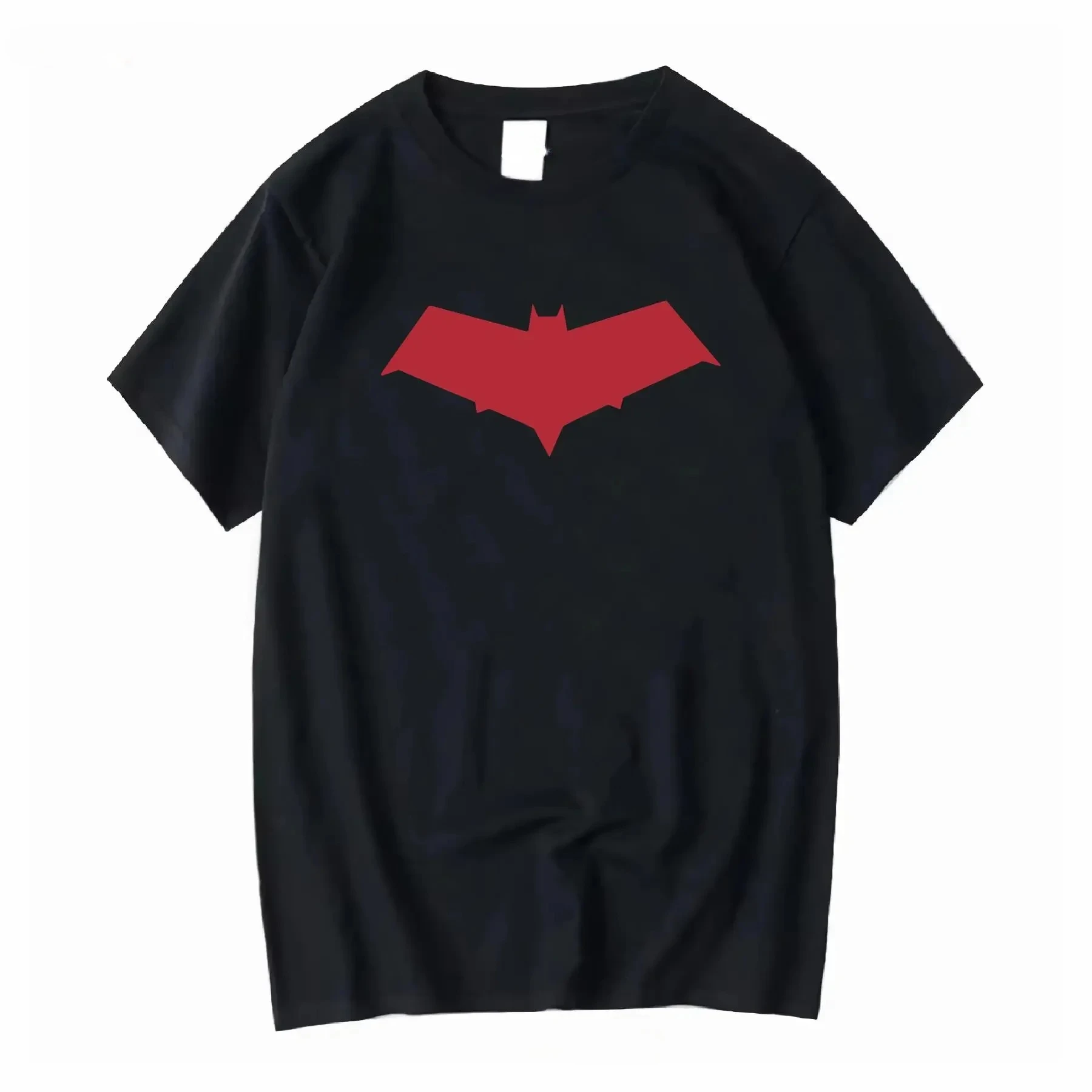 レッドフードシンボルジェイソントッド Tシャツ黒長袖または半袖ヴィンテージウォッシュユニセックスオムファッションわずかに通気性カジュアル