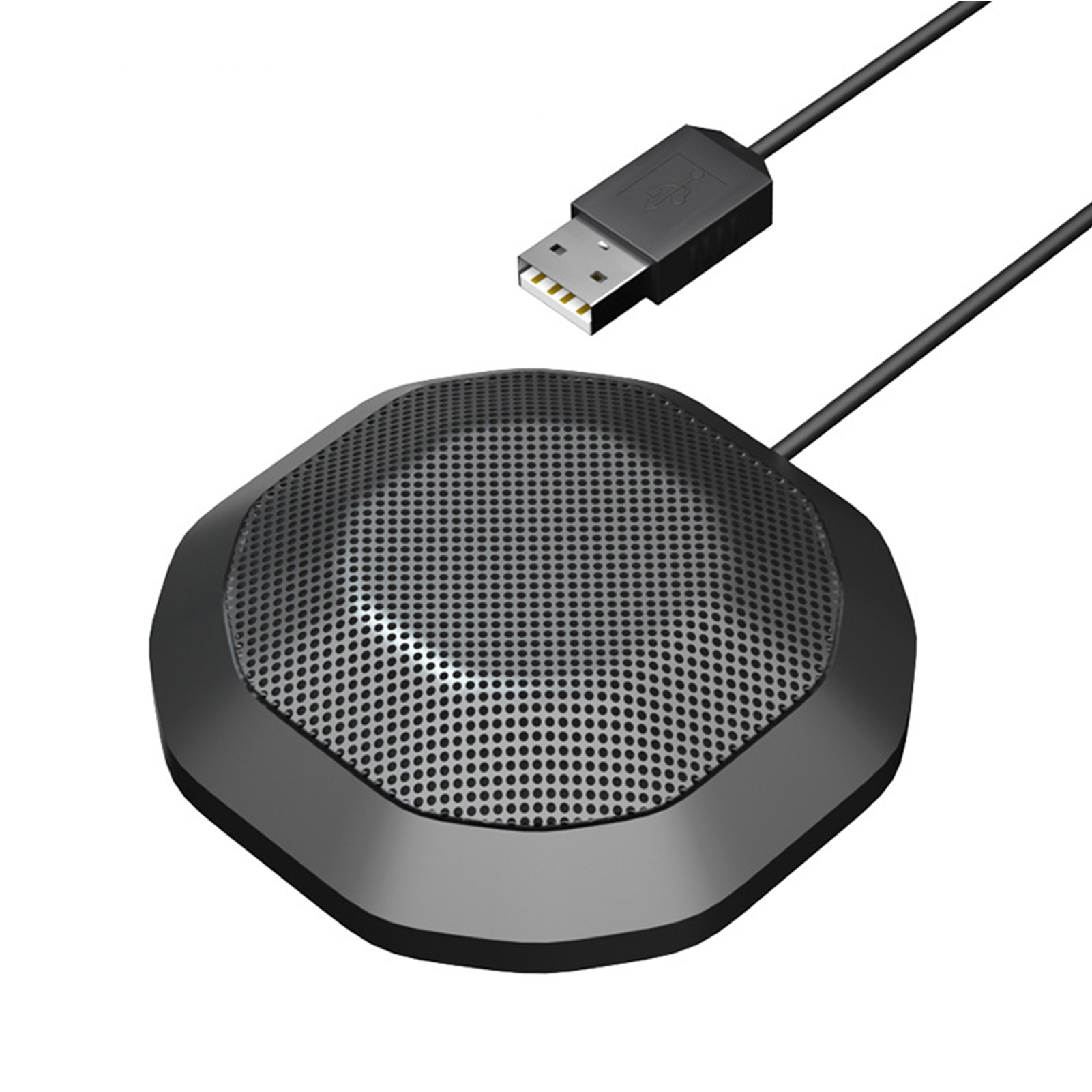 USB/3.5mmプラグマイク全指向性コンデンサーコンピュータPCマイクタッチミュートプラグアンドプレイ付きWindows MacOSと互換性あり